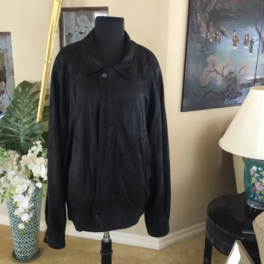 Unisex lamb skin leather jacket